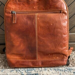 JACK GEORGES leather voyager backpack